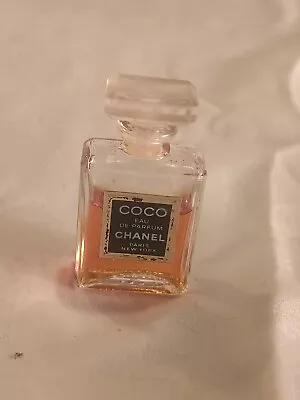 Vintage Chanel Coco Eau De Parfum Very Miniature Perfume Crystal 4 ML 1 3/4  C • $15