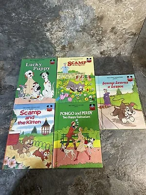 Lot Of 5 Disney Wonderful World Of Reading Books (Hardcover Vintage) • $15