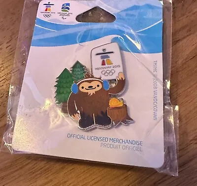 Vancouver  2010 Quatchi Waving Olympic Pin • $6