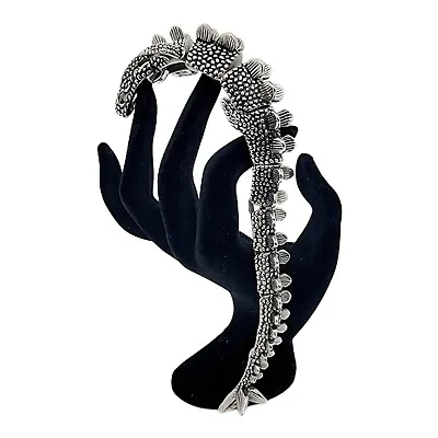$55 • Buy Octavius Men's Stainless Steel Heavy Link Lizard Kimoto Dragon Bracelet