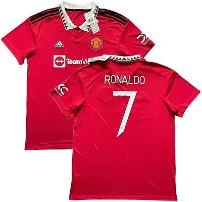 2022/23 Manchester United UCL Home Jersey #7 Ronaldo XL Adidas Cup Kit NEW • $99