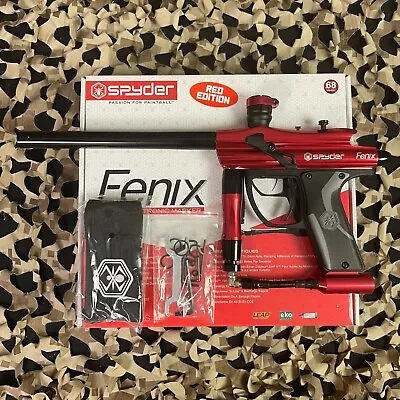 NEW Kingman Spyder Fenix Electronic Paintball Gun - Gloss Red • $154.95