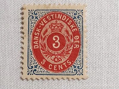 Danish West Indies Stamp SC# 17 MH Issued 1898 Cv $ 12.00 • $0.99