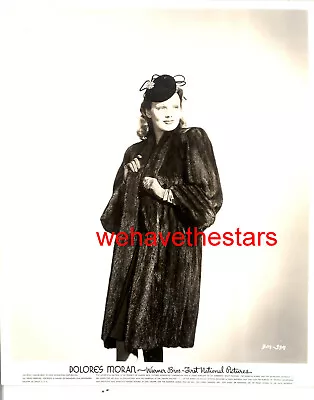 Vintage Dolores Moran GLAMOUR FUR FASHION 40s WB LB Publicity Portrait • $39.96