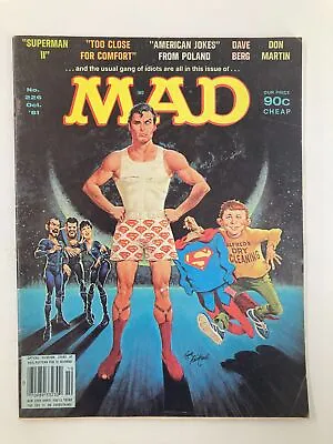 Mad Magazine October 1981 No. 226 Superman Dry Cleaning Fine FN 6.0 No Label • $13.95