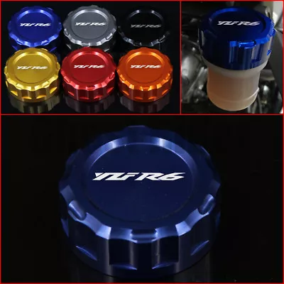 Motorcycle Rear Brake Fluid Reservoir Cap Cover For YAMAHA YZF R6 YZFR6 2006-up • $7.85