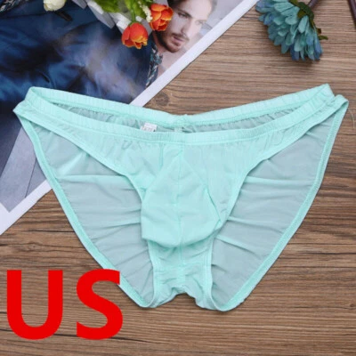 $4.69 • Buy US Men Pouch Ruched Back Briefs Underwear Sissy Panties Underpants Sexy Lingerie