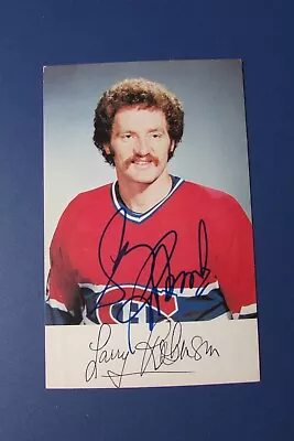 Larry Robinson   1982 -83   Postcard   Signed  Autographed   Montreal Canadiens • $36.79