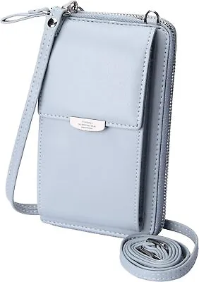 KUKOO Small Crossbody Bag Cell Phone Purse A- Blue Zipper Upgraded Version  • $34.51