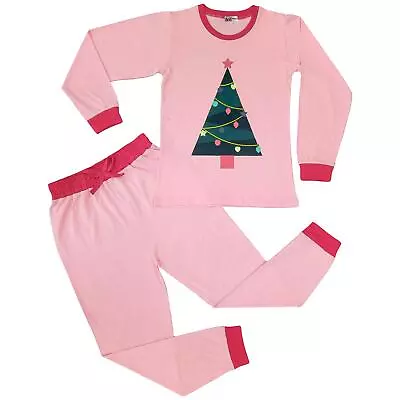 £9.99 • Buy Kids Girls Boys Christmas Pyjamas Children PJs 2 Piece Festive Set Lounge Suit