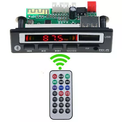 DC 12 V Auto Bluetooth MP3 WMA Decoder Board USB AUX FM Audio Radio Player Modul • $10.99