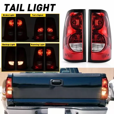 Red Lights Tail Brake Lamps For 03-2006 Chevy Silverado 2500 1500 3500 HD US • $41.59