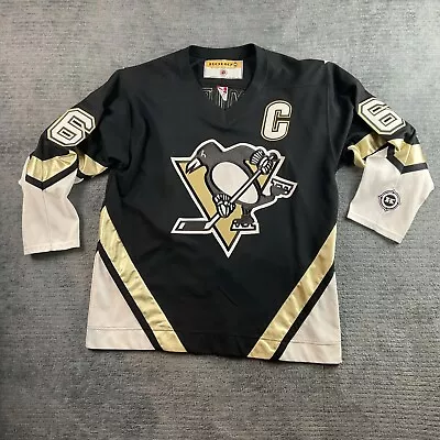 Pittsburgh Penguins Jersey Large Lemieux #66 “C” KOHO  Authentic Made In Canada • $189.99