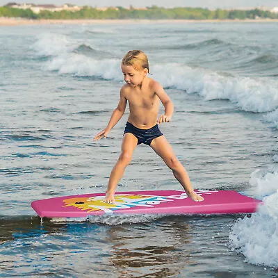 41''Lightweight Bodyboard Surfing Body Board With EPS Core Water Park Bench Pink • $28.99