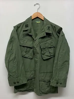 Jungle Fatigue Shirt / Rip-Stop Size Small / No Size Tag US Army 1969 R-19 • $135