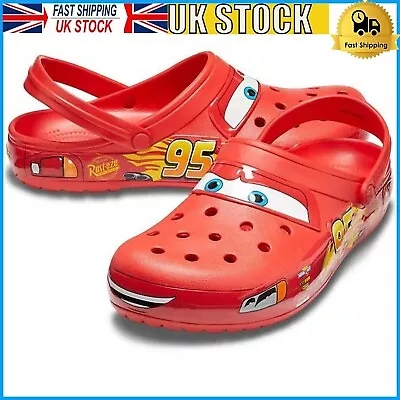 *Brand New*? Crocs Lightning Mcqueen Clog Cars Size Men Women Fast Ship ? • £18.99
