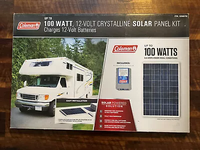 Coleman 100W Solar Panel Kit 12V 8.5 AMP Charge Controller 1206179 RV Boat Farm. • $120