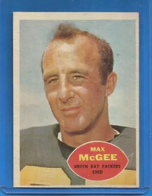1960 TOPPS FOOTBALL CARD (EX-MT) # 55 MAX McGEE - GREEN BAY PACKERS • $1.99