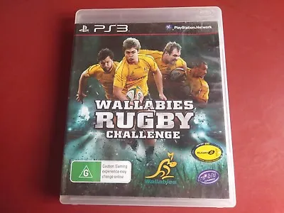 Wallabies Rugby Challenge Ps3 Playstation 3 Game + Manual  - Free Post Oz Seller • $9.95