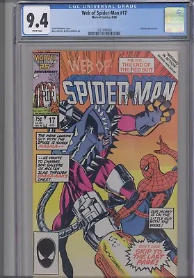 Web Of Spider-Man #17 CGC 9.4 1985 Marvel Magma App: New Frame  • $42.95