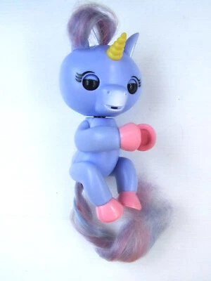 $13.50 • Buy FINGERLINGS Glitter Purple Baby Unicorn ALIKA - Good Working Condition
