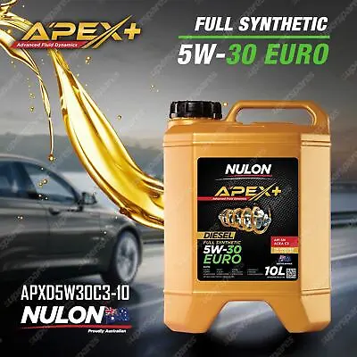 $129.95 • Buy Nulon APEX+ 5W-30 EURO Diesel Engine Oil 10L APXD5W30C3-10 Ref EUROD5W30-10