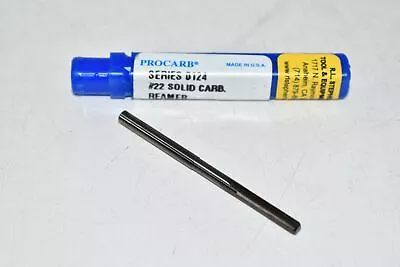 NEW Procarb 01201 #22 Metric Solid Carbide Reamer Cutter Tool USA  • $19.99