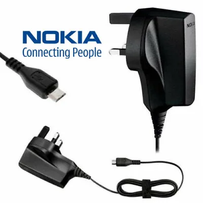 £9.95 • Buy Genuine Nokia AC-6X Micro USB Charger For Nokia 1 2 3 5 6 Lumia & Android Phones