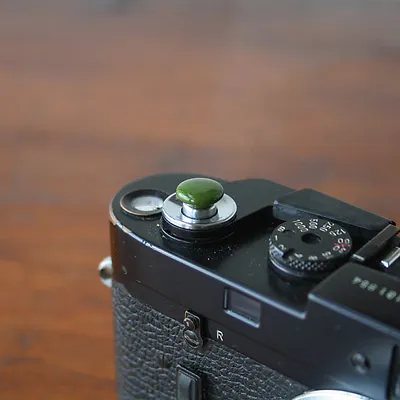 $12.50 • Buy Olive Safari Small Soft Release Button For Leica MP M8 M9 Fuji X100 Nikon Canon