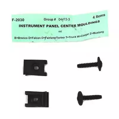 Mustang Radio Side Panels / Moldings Mounting Kit 1969 • $5.04