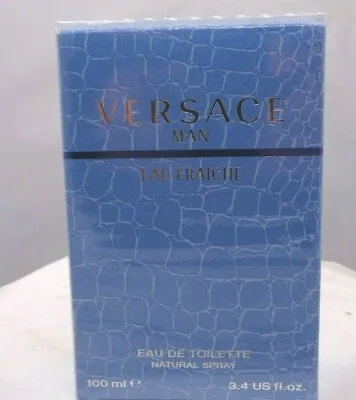 Versace Man Eau Fraiche By Gianni Versace  3.3/ 3.4 Oz EDT  For Men New In Box • $56.45