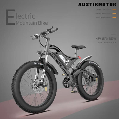 $1499 • Buy Ebike 26 750W 48V/15A Electric Bike Mountain Bicycle Fat Tire All Terrain E-bike