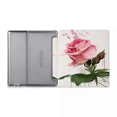 $19.99 • Buy Rose Flower Flip Case Cover For Amazon Kindle Oasis 7 Inch 2022