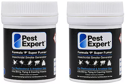 Carpet Moth Killer Large Smoke Fogger Bomb From Pest Expert® Formula P (11g) X2 • £14.95