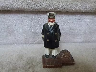 VINTAGE Syrocowood Nautical Sailor Sea Captain Pencil Holder 5 5/8  • $15.23