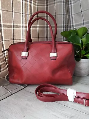 DAVID JONES RED Handbag Shoulder Bag • £15