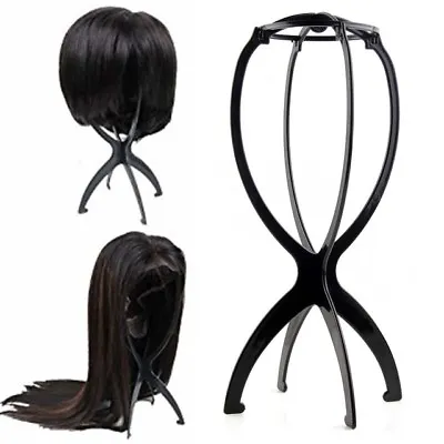 2 Pcs Wig Display Stand Mannequin Head Hat Cap Hair Holder Foldable Stable Tool  • $9.99