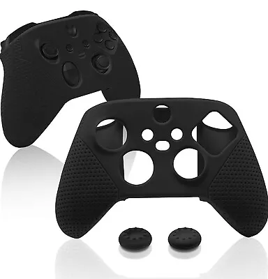 Black Silicone Protective Suit With 2 Thumb Grips For Xbox Series S/X Controller • $9.89