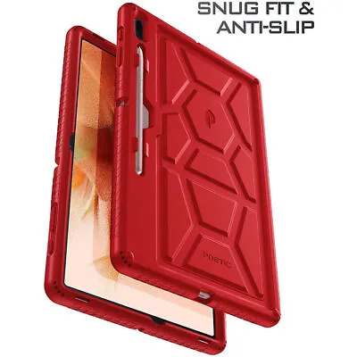 For Galaxy Tab S7 FE (2021) Tablet Case Flexible Shockproof Silicone Cover Red • $20.97