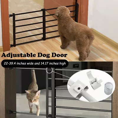 Short Pets Dog Cat Baby Safety Gate Retractable Fence Protable Guard Stairs Door • $33.89