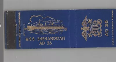 Matchbook Cover - US Navy Ship - USS Shenandoah AD-26 • $5.95