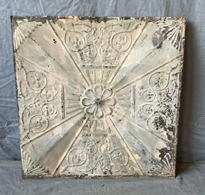Antique Tin Ceiling  2' X 2' Shabby Tile 24  SQ Chic VTG Crafts 162-23A • $69