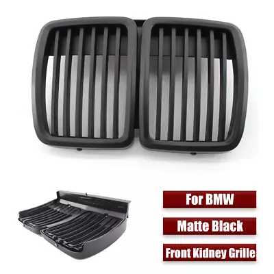 Pair Matte Black ABS Car Front Kidney Grille For BMW 3 Series E30 318 1982-1994 • $68.50