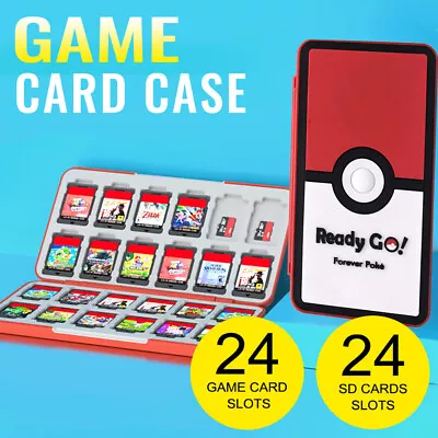 24 In 1 Magnetic Game Card Case Relief Pattern Storage Box Nintendo Switch/Lite • $11.96