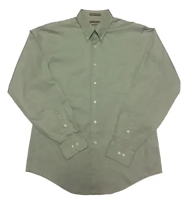 NwOt Mens Van Heusen FITTED Wrinkle Free Button Down Dress Shirt Size 16.5/36/37 • $1.79