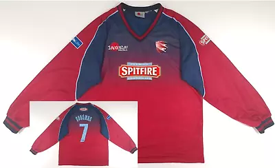 Large Mens Rare Sample KENT SPITFIRES COUNTY CRICKET  Jumper Shirt #7 GOODMAN • £38