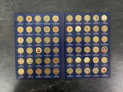 $1080 • Buy $2 Two Dollar Coin Collection Folder Including 2012 Red Poppy UNC