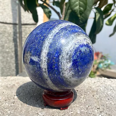 2.09LB Natural Lapis Lazuli Jasper Quartz Sphere Crystal Ball Reiki Healing • $0.99