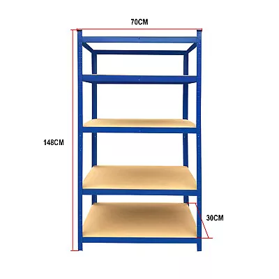 Heavy Duty Shelf Garage Steel Metal Storage 5 Tier Adjustable Shelves Racking • $54.50