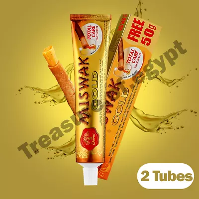 Lot 2 X 170 Gm Dabur Miswak Gold Meswak Siwak Natural Herbal Islamic Toothpaste • £10.79